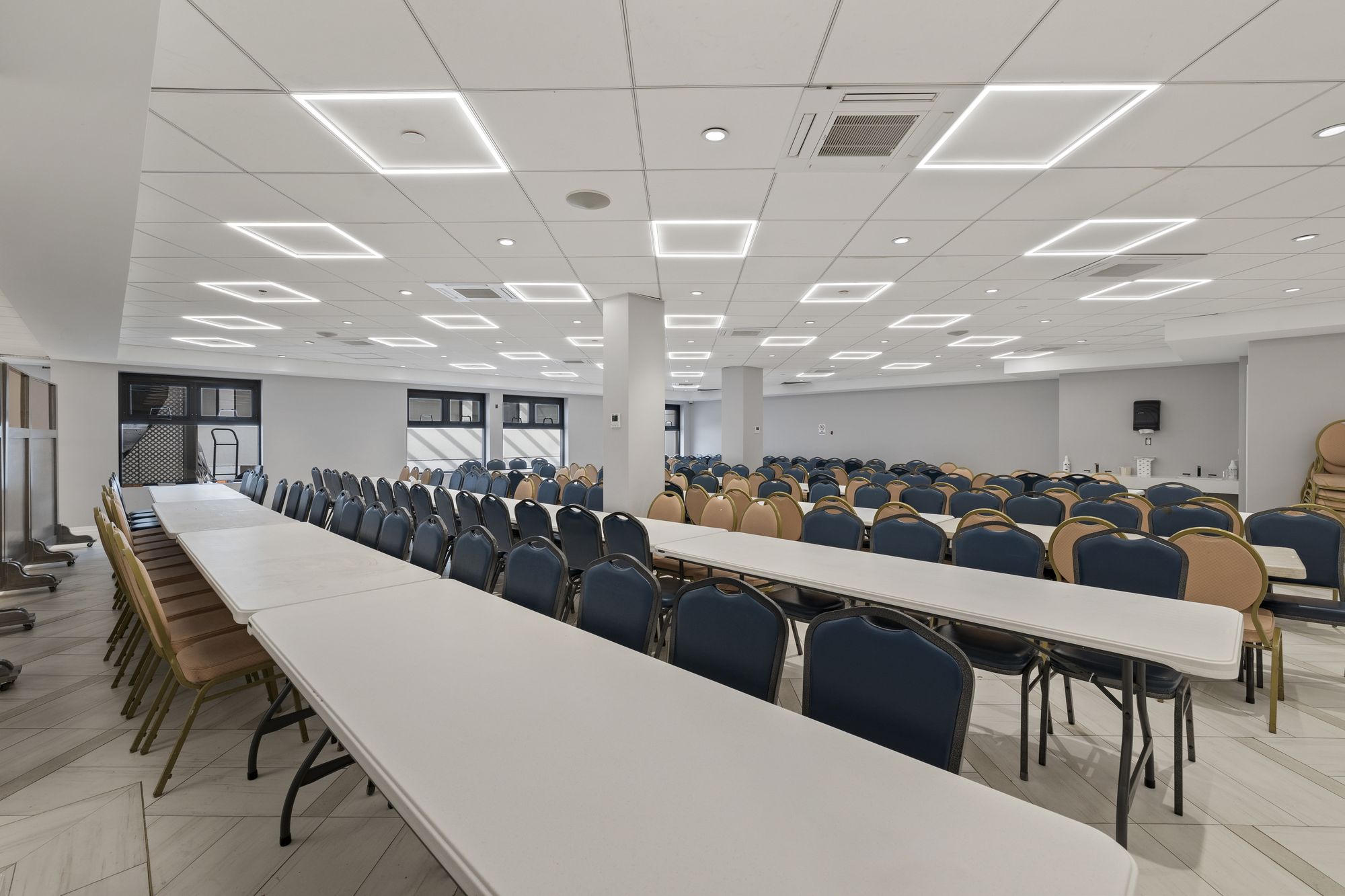 Lower hall seating detail