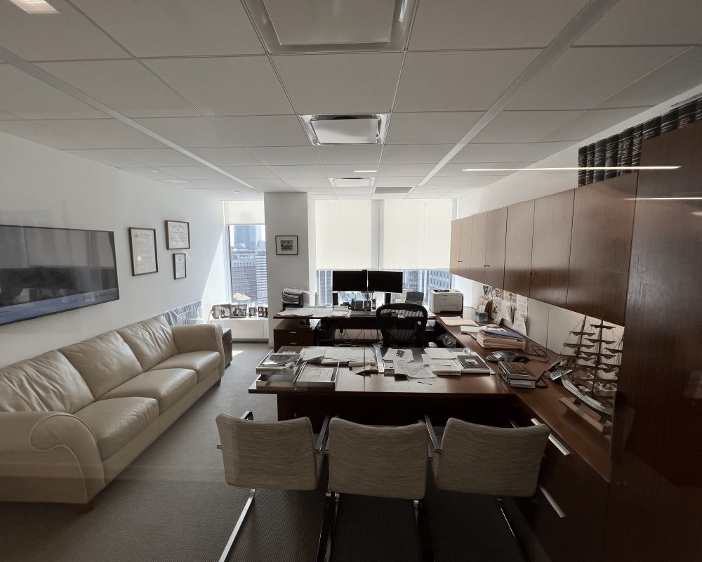 Conference room with wood millwork