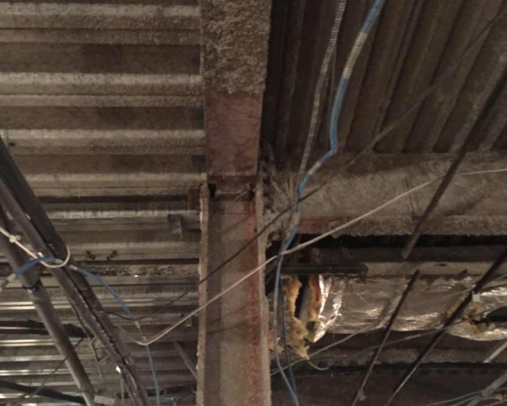 Structural steel framing detail
